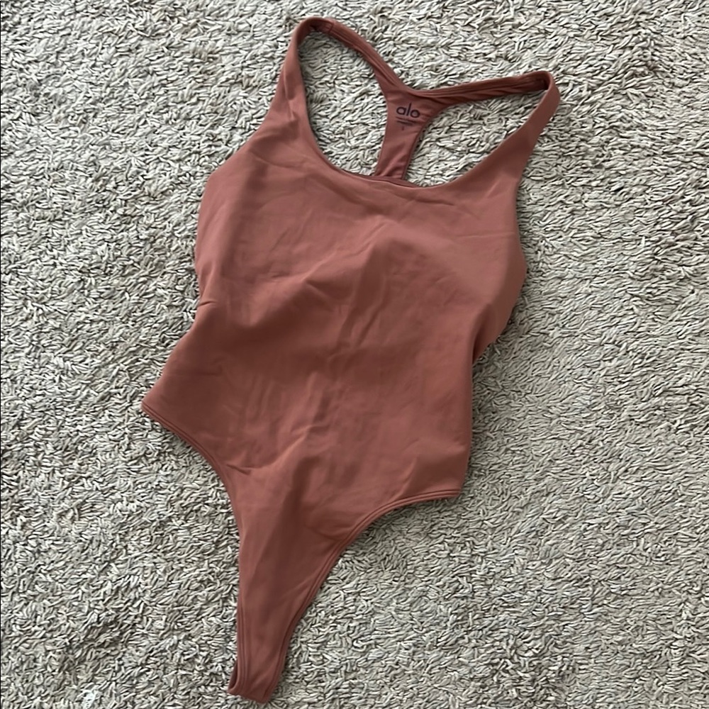 ALO Yoga Rust Women's One-Piece bodysuit